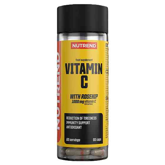 Вітамін C Nutrend Vitamin C with rosehips 60 caps Луцьк