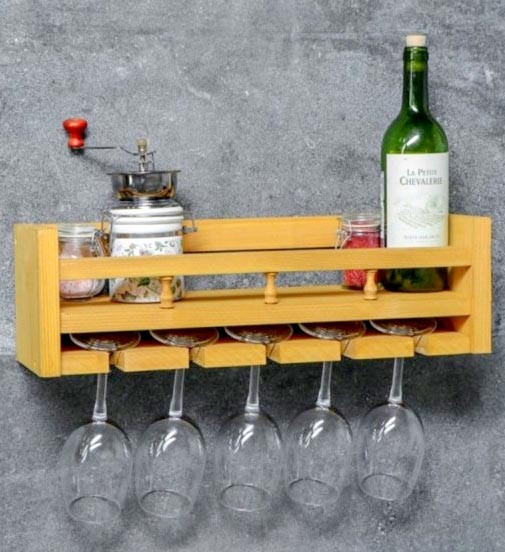 Настінна винна полиця "Канаока" каррі Миколаїв - фото 1