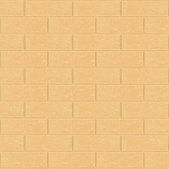 Самоклеящаяся 3D панель Бежевая Кирпич Киев