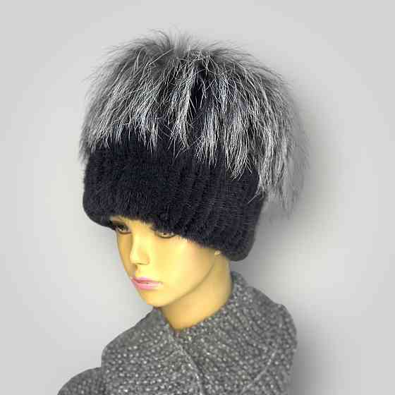 Шапка хутряна жіноча кубанка Джесіка Графітовий Харків