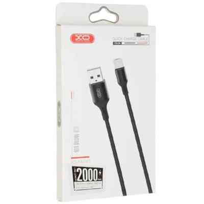 Дата кабель USB 2.0 AM to Micro 5P 2.0m 1.5A braided black XO (NB143-M2-BK) Вінниця