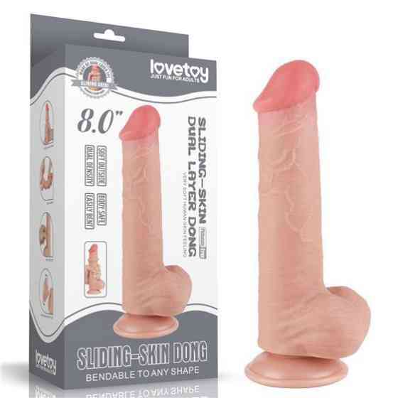 Фаллоимитатор - Sliding-Skin Dual Layer Dong 8