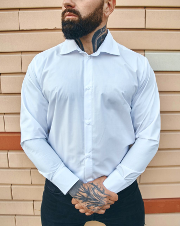 Сорочка чоловіча класична Білий XL Харків