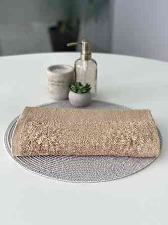 Рушник однотонний Ideal Textile 50х90 см 400 г/м2 бежевий (56860919) Чернівці