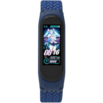 Ремешок для фитнес браслета Armorstandart Braided Solo Loop для Xiaomi Mi Band 4/5/6 Blue size S (ARM59178) Винница - изображение 2
