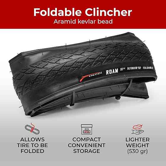 Складана велосипедна покришка Fincci 700x38C (40-622) Gravel/Hybrid із захистом від проколів Луцк
