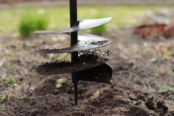 Бур садовий польського виробника "ZygMir" ручний 3-х витковий діаметром 200 мм Стрый