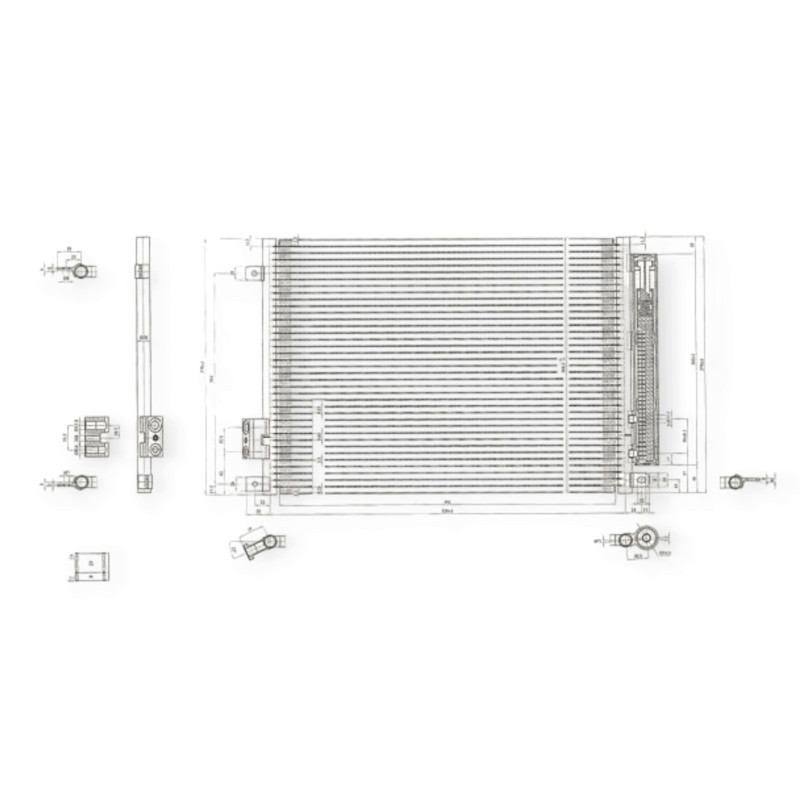 Радіатор Fiat 300, 500, Ford Ka, Lancia Ypsilon 0.9-1.4 07-кондиціонера Мукачево - фото 1
