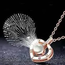 Кулон подвеска с проекцией I love you Я тебя люблю на 100 языках мира в форме сердца Коломия - фото 6