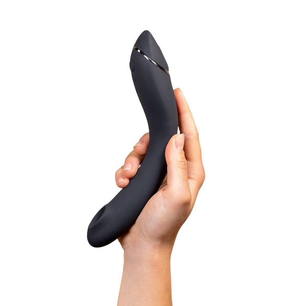 Вакуумный стимулятор для точки G и клитора с вибрацией Womanizer OG Dark Grey, 12 уровней, 3 режима Sex Aura Киев - изображение 10