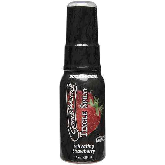 Спрей для мінету Doc Johnson GoodHead Tingle Spray - Strawberry (29 мл) із стимулюючим ефектом Sex Aura Київ