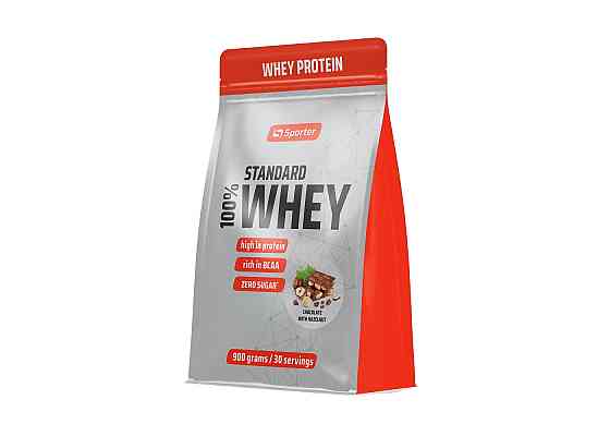 Протеїн Sporter 100% Standart Whey 900 г (Шоколад з фундуком) Луцьк