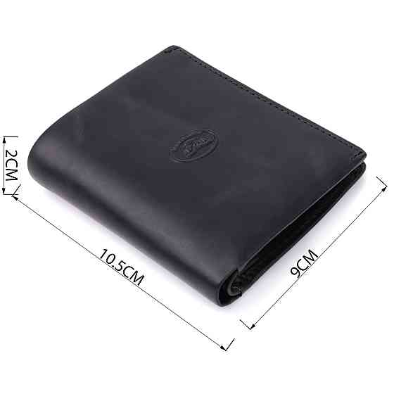 Чоловічий вертикальний гаманець з матової натуральної шкіри Tony Perotti 20832_1 (1165 nero) Чорний Київ