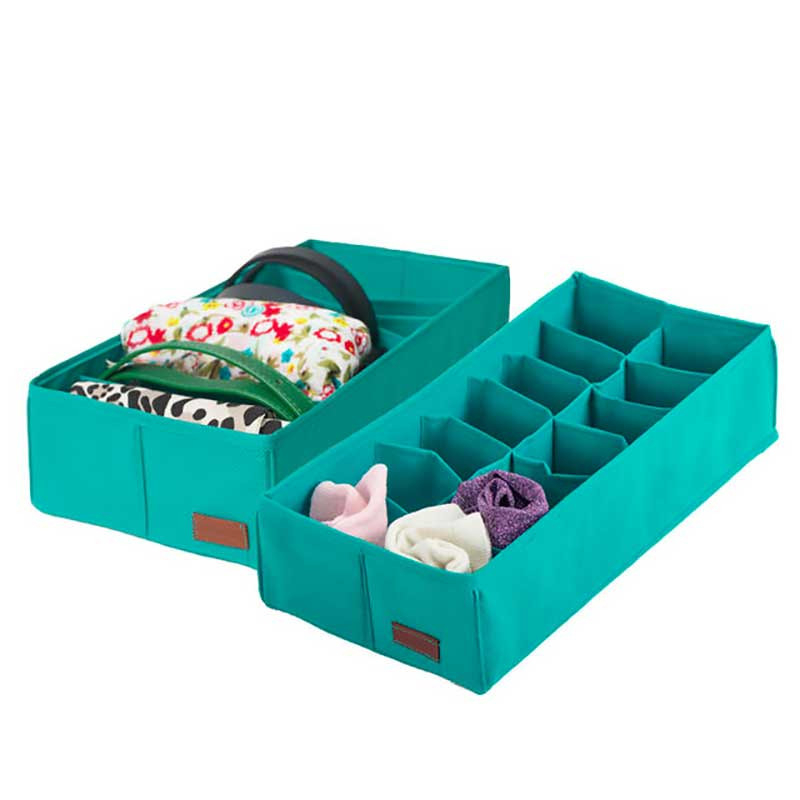 Набір компактних органайзерів для білизни 2 шт Lzr-2Small (Лазур) Суми - фото 1