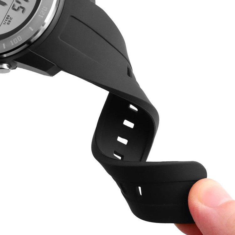 Чоловічий спортивний наручний годинник Skmei 1524 (Чорні з білим) Вінниця - фото 9