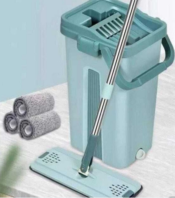 Комплект швабра з відром автоматичний віджим Лентяйка Отжим Ведро. Харків - фото 7