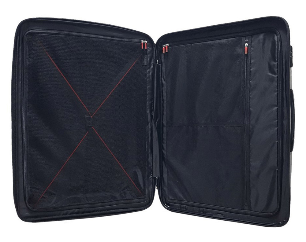 Чемодан пластиковый AIRTEX 241 большой 78 см черный Киев - изображение 6