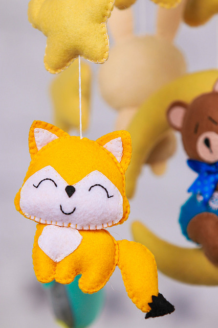 Музичний мобіль WoolyFox «Веселі друзі» з 35 мелодіями Київ - фото 3