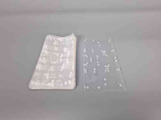 Пакет із малюнком для пакування подарунків (10*20) No003 (3) "Квіти" (100 шт.) Харків