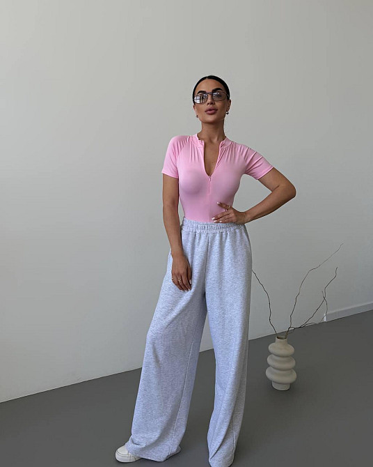 Жіночий базовий боді на блискавці мікродайвінг Барбі, 46/48 Одеса - фото 3