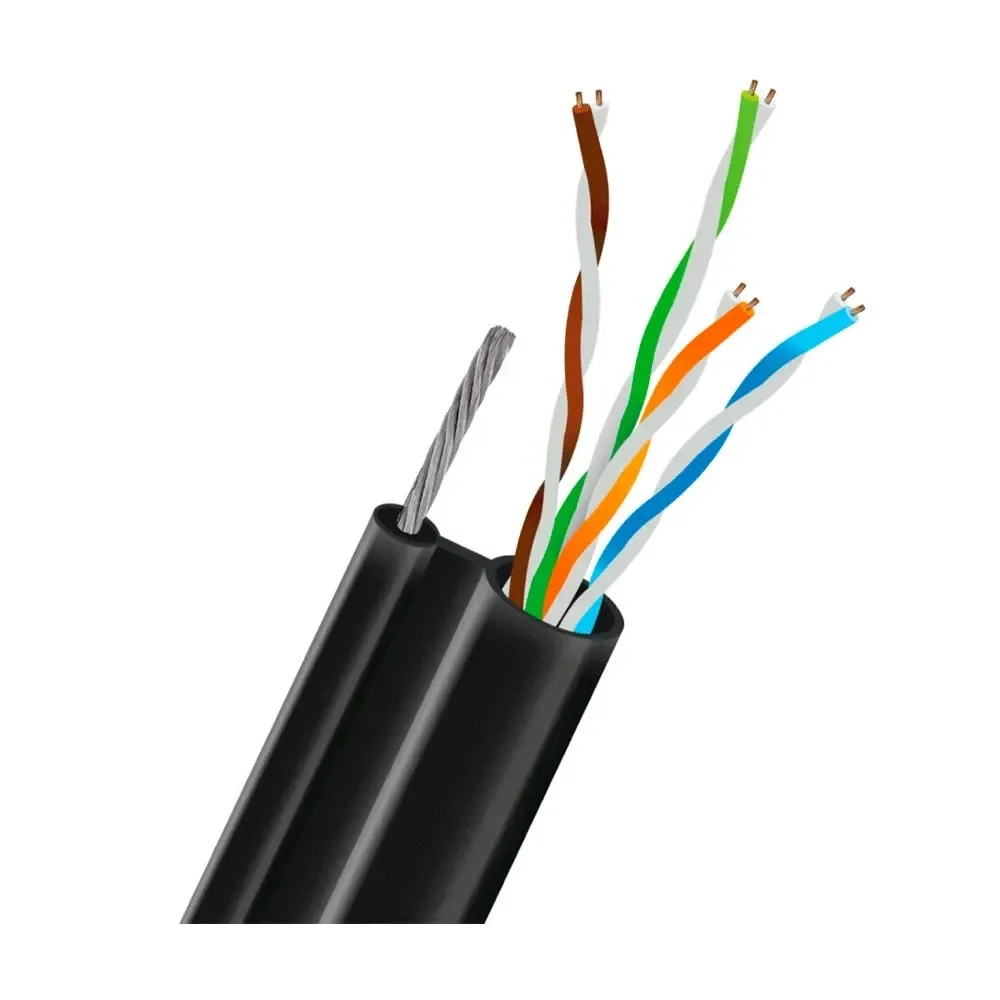 Кабель вита пара UTP CAT5E CU 0.51mm LDPE Outdoor + трос Trinix 305m (33-00044) Київ - фото 2