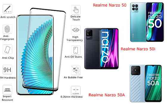 Захисне скло HyperGlass Pro для Realme Narzo 50, Narzo 50i, Narzo 50A – максимальна чутливість та захист Київ