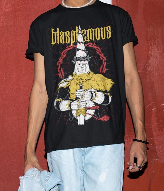 Футболка для мальчика аниме Бласпхемоус Гаме Овер Видео оверсайз (рост от 165 до 180 ) Черний AnimeJ0853m Днепр - изображение 5