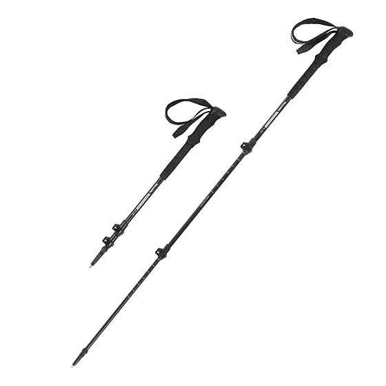 Трекинговая палка 3-сек. Naturehike ST 03 7075 AL NH17D017-D, черная Ровно