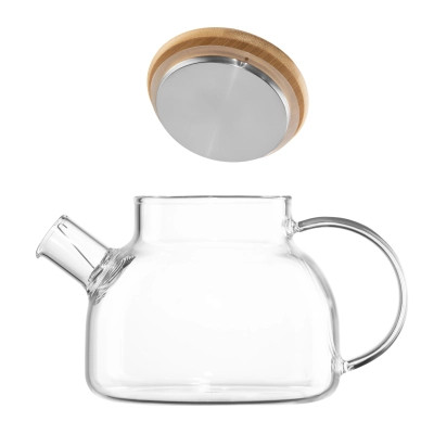 Заварник Ardesto Gemini боросилікатне скло бамбук прозорий 800мл (AR3008GBM) Вінниця - фото 8