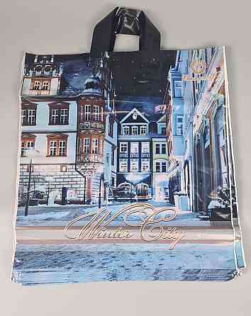 Пакет із петльовою ручкою 40*42ВТ Н.Год "Зимове місто" Репако (25 шт.) Харків