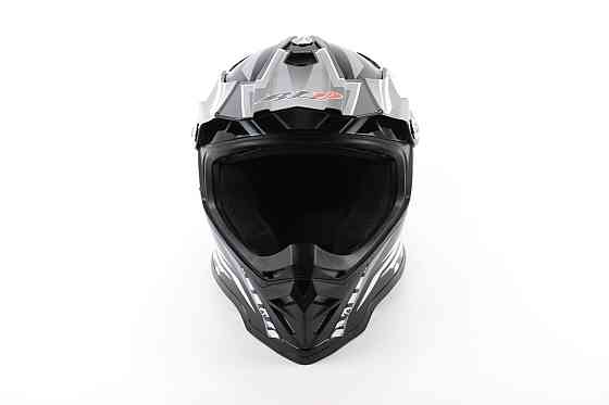 Шолом кросовий/ендуро/АТV BLD-819-7 S (55-56см), ЧОРНО-БІЛИЙ Киев