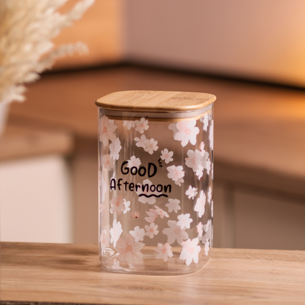 Банка для сипучих продуктів зі скляною основою 1.2 л Київ - фото 5