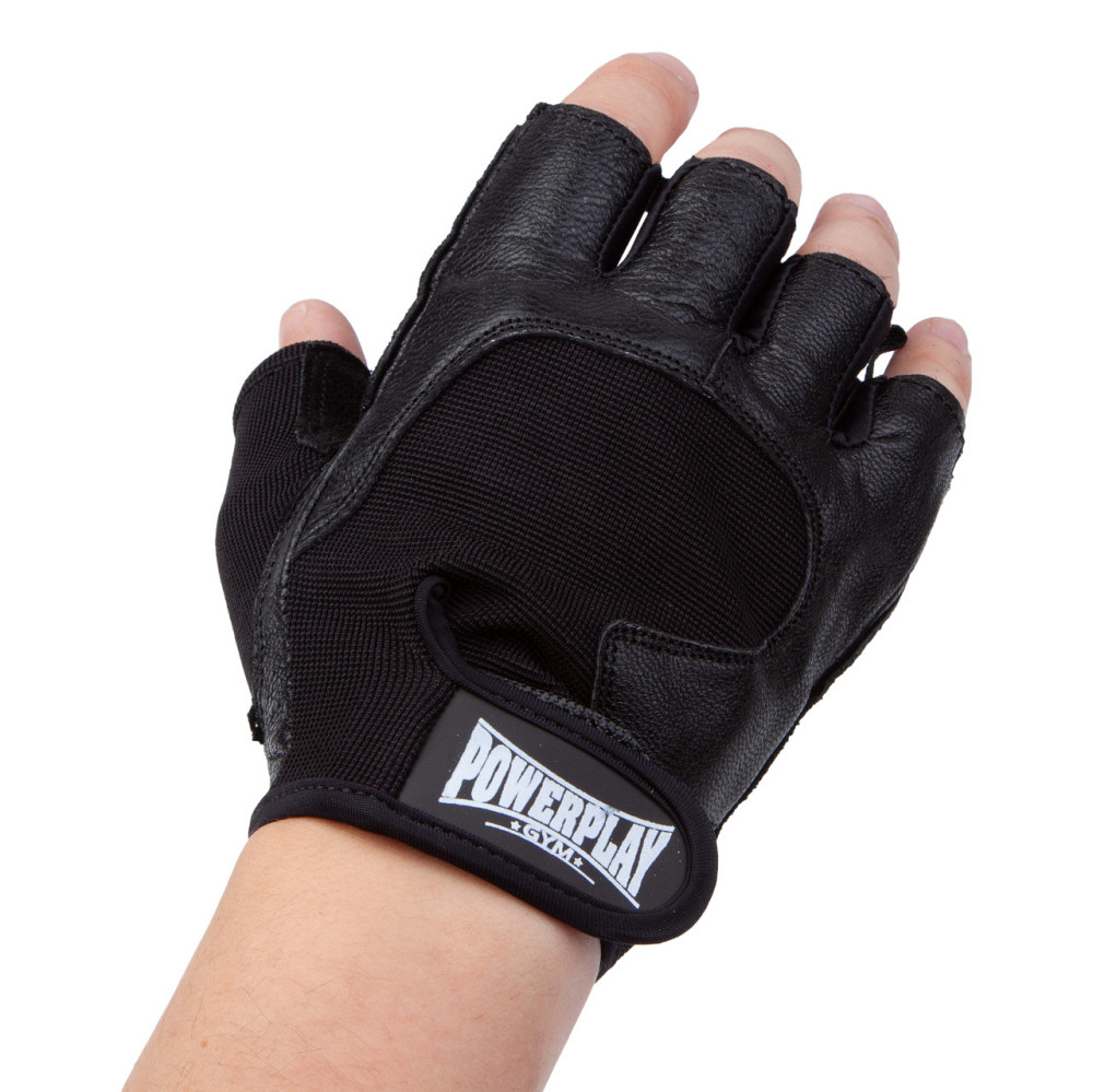 Рукавички для фітнесу PowerPlay 2154 Чорні L Київ - фото 4