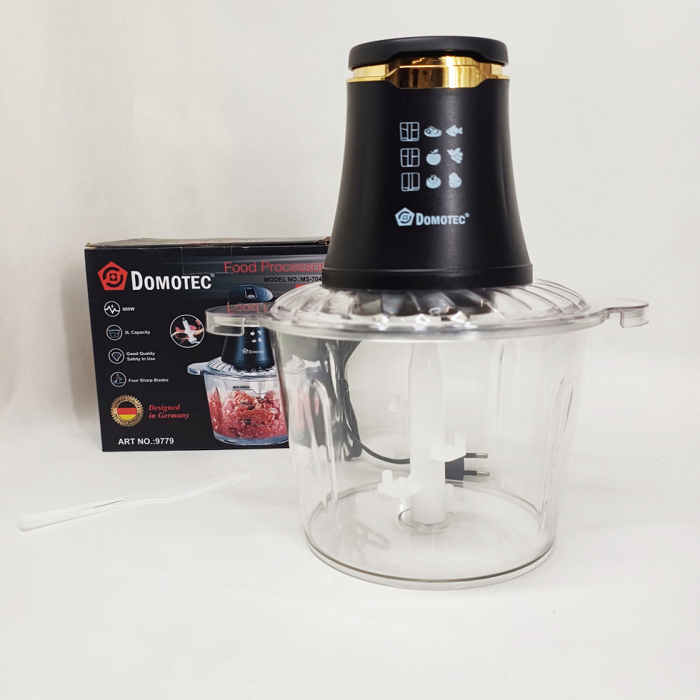 Кухонный измельчитель с 4 ножами Domotec, Стационарный блендер с большой чашей для фарша RA-39 Львов - изображение 2