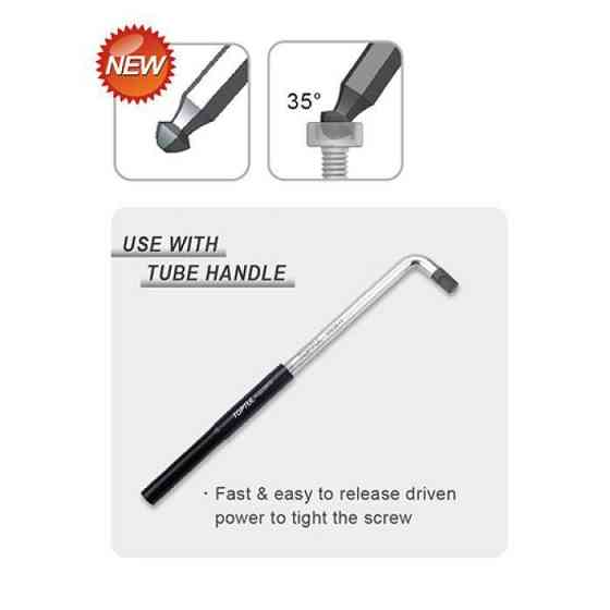 Набір шестигранних ключів з кулею TOPTUL 1,5-10мм 11ед. супердлинных в чохлі GPAQ1101 Одеса