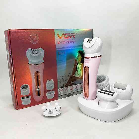 Насадка пемза для п'ят VGR, Електричний акумуляторний епілятор депілятор, Пемза для п'ят від мозолів HB-77 Івано-Франківськ