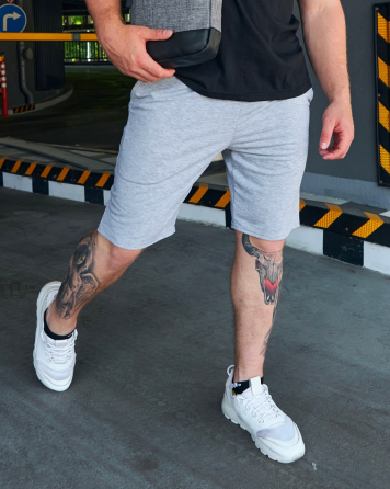 Шорти чоловічі трикотажні Сірий L Харків