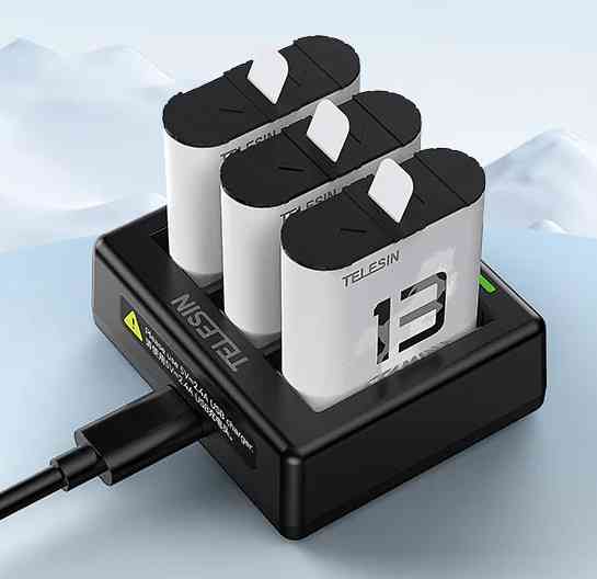 Зарядка GoPro 13 на три акумулятори Telesin S0-BCG-12-TGP Київ