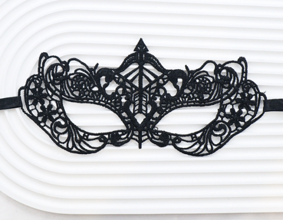 Маска для обличчя карнавальна унісекс one size чорний Київ