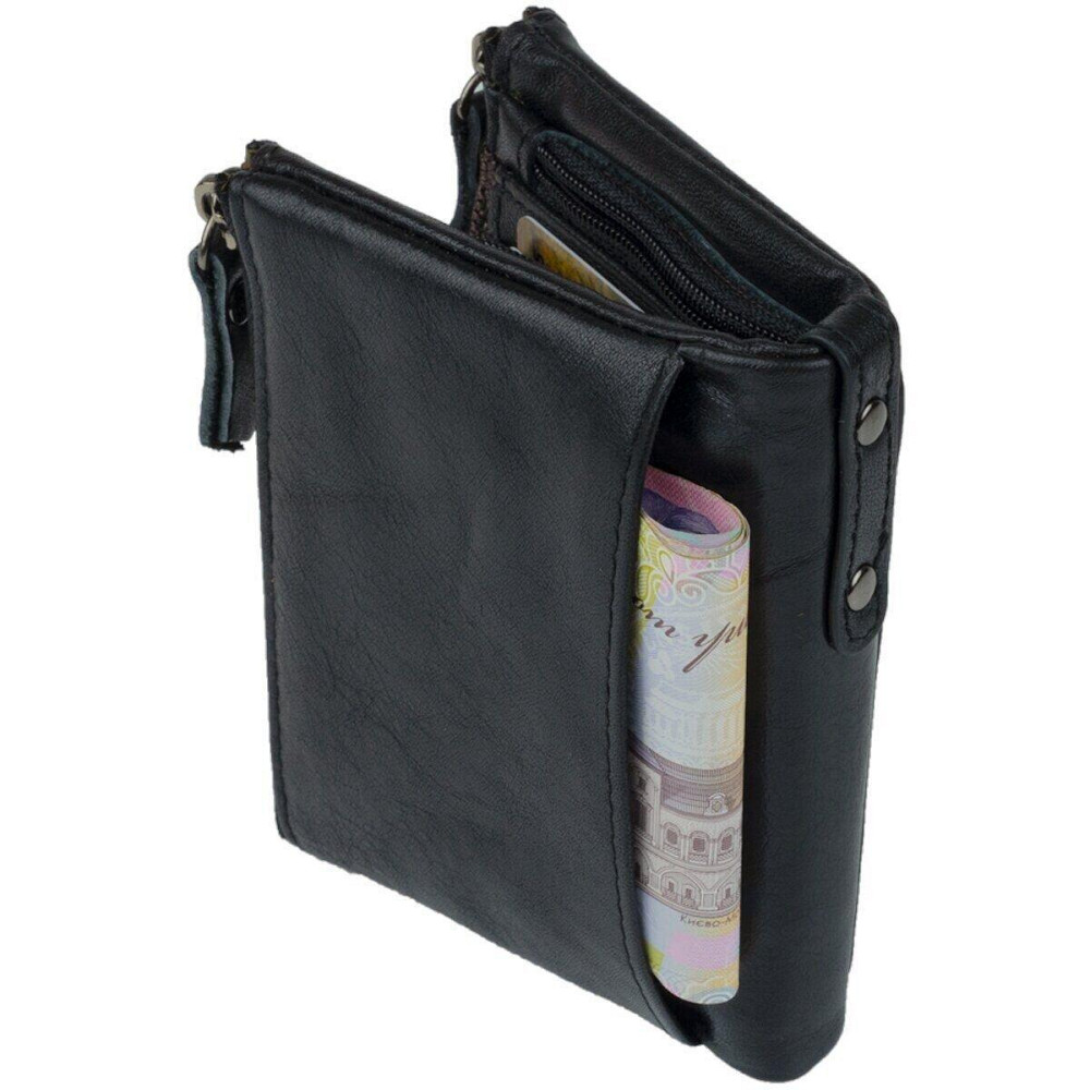 Кошелек унисекс Vintage 14941 Черный Киев - изображение 9