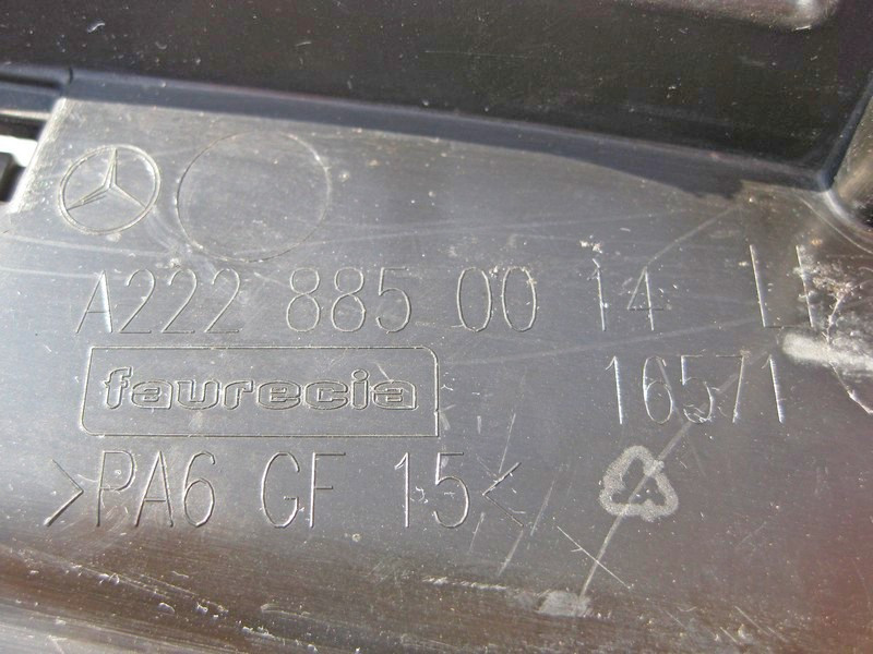 Mercedes-Benz  A2228850014 Утримувач лівої фальш насадки випускної труби на задньому бампері S-Class W222 Одесса - изображение 3