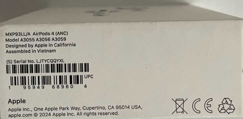 Навушники AirPods 4 with Active Noise Cancellation (MXP93) Киев - изображение 3