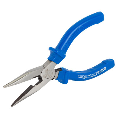 Плоскогубці Sigma довгогубці прямі 160мм сині (4357161) Вінниця - фото 9