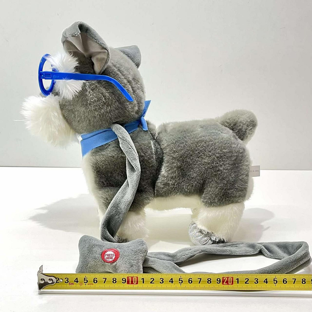 Собачка інтерактивна TK GROUP Кращий друг повідець з кнопкою озвучено українською мовою ходить танцює Сіра (C45368) Чернігів - фото 6