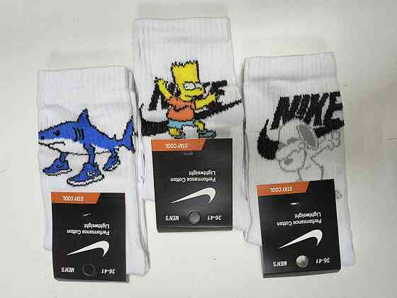 Носки подростковые качественные из хлопка 3 штуки. Цвет белый. Размер 36-41 Киев