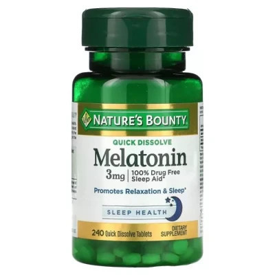 Амінокислота Nature&apos;s Bounty Мелатонін швидко розчинний, 3 мг, смак вишні, Melatonin (NRT07903) Вінниця - фото 1
