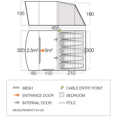 Намет Vango Harris 500 Mineral Green (TETHARRIS000002) (930840) Вінниця - фото 7