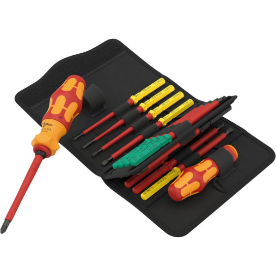 Викрутка діелектрична Wera з комплектом насадок, 17 предметів 05006618001 Одеса