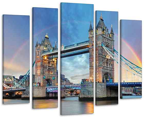 Модульна картина Лондон Міст Art-291_5 ( 80х118см ) Київ