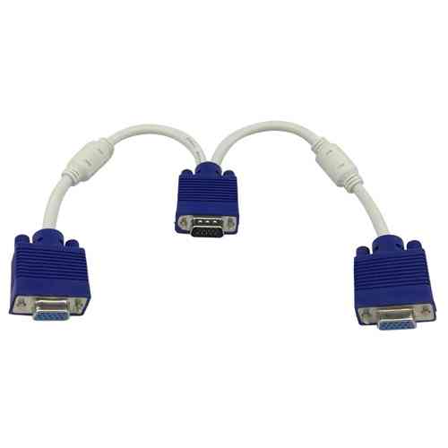 Коммутатор VGA - 2 VGA, 3+6, разветвитель, сплиттер, с ферритами Винница